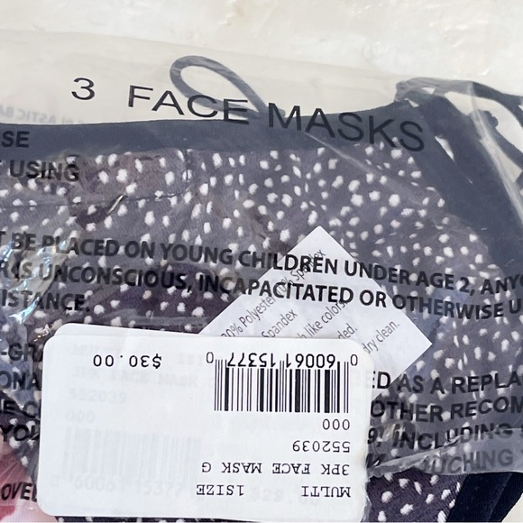 Intermix Floral Jersey Face Mask 3 Pack NEW - Picture 15 of 15